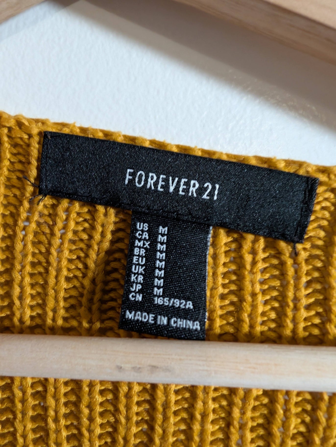 Forever 21 mustard sweater - Medium