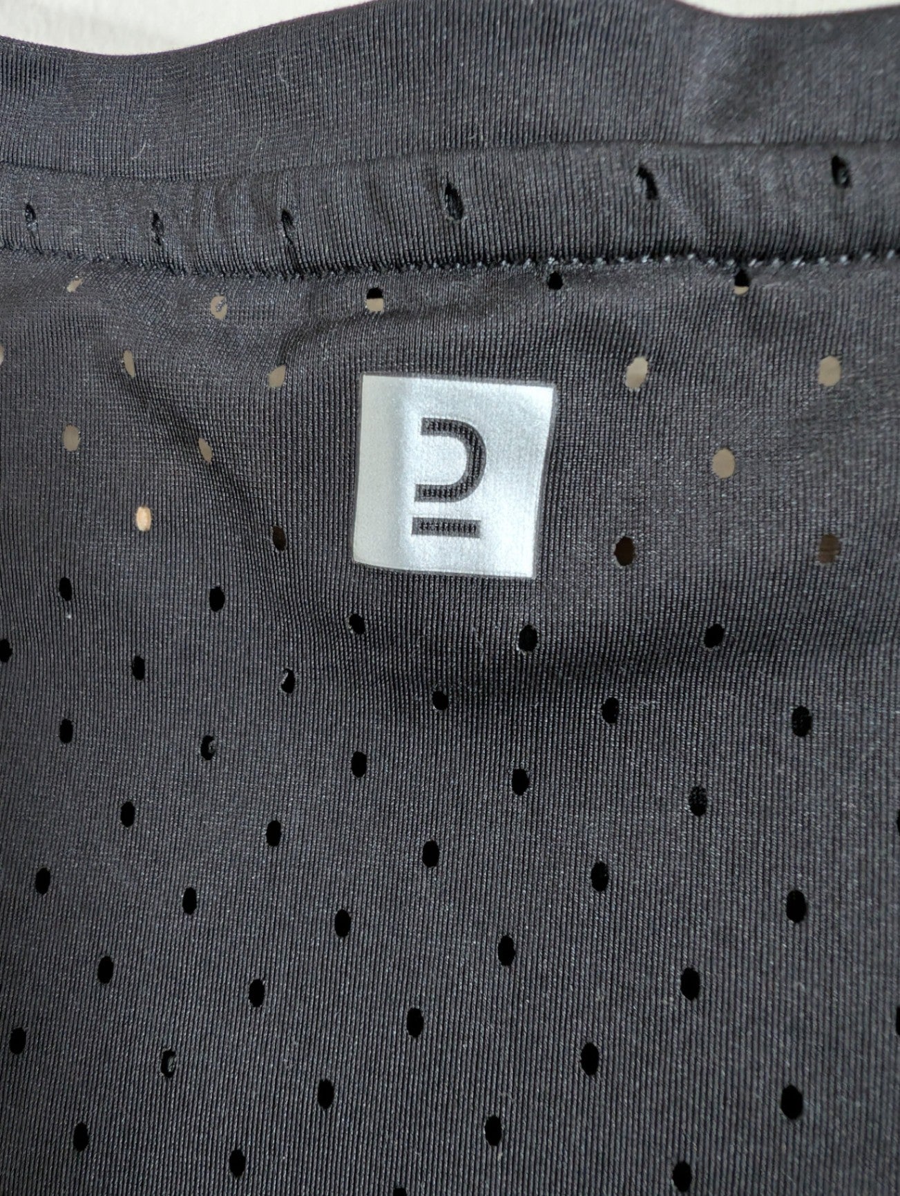 Black athletic tee- appears small