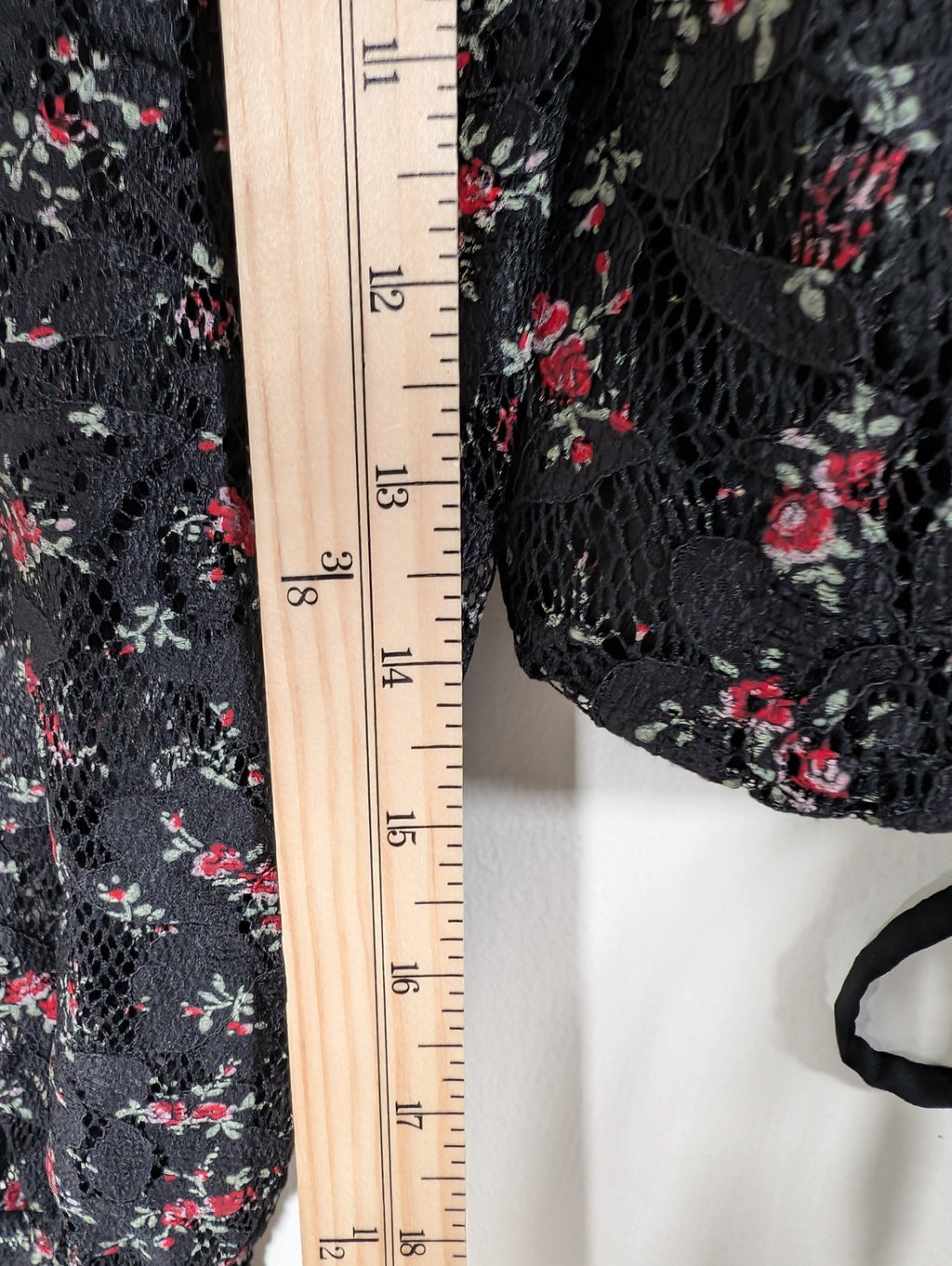 Topshop floral milkmaid crop top - SZ 6