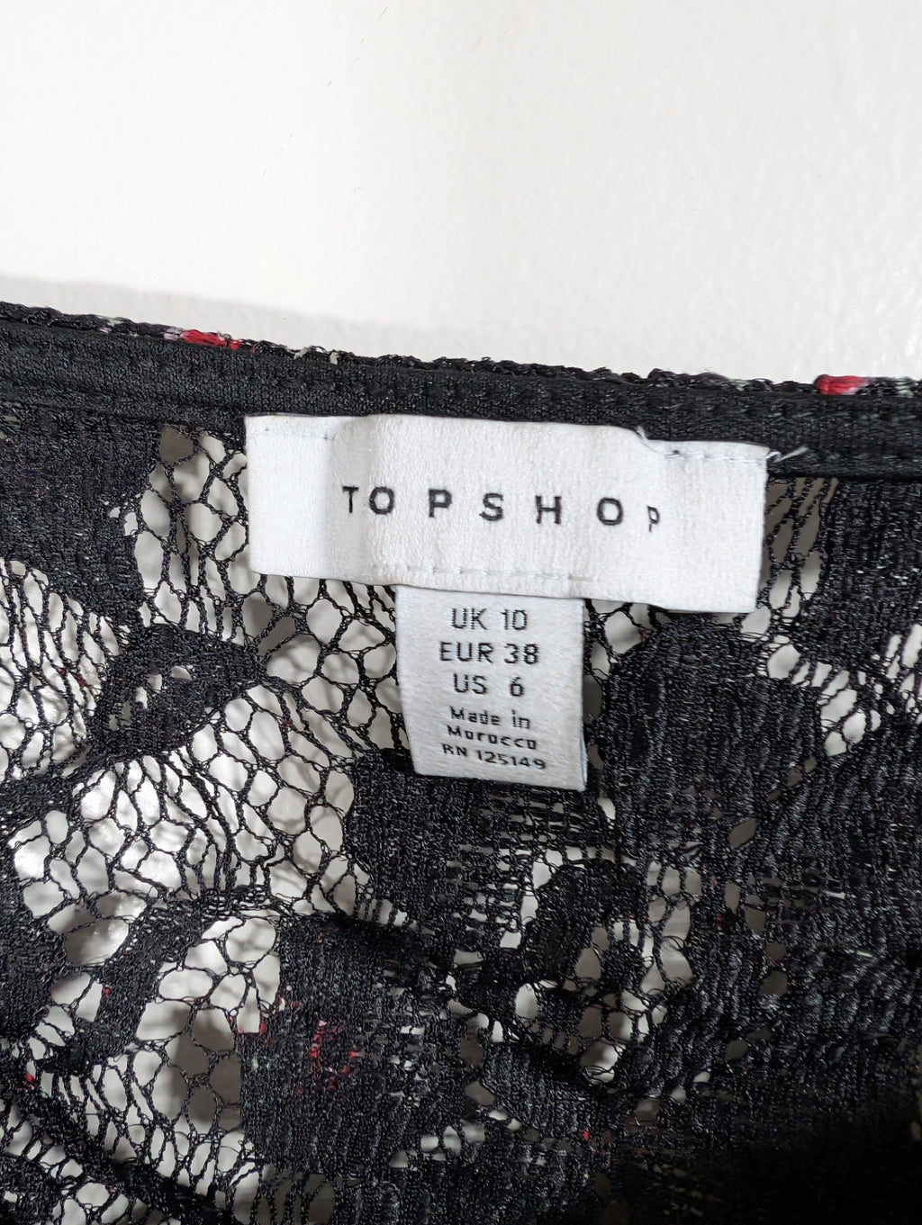 Topshop floral milkmaid crop top - SZ 6