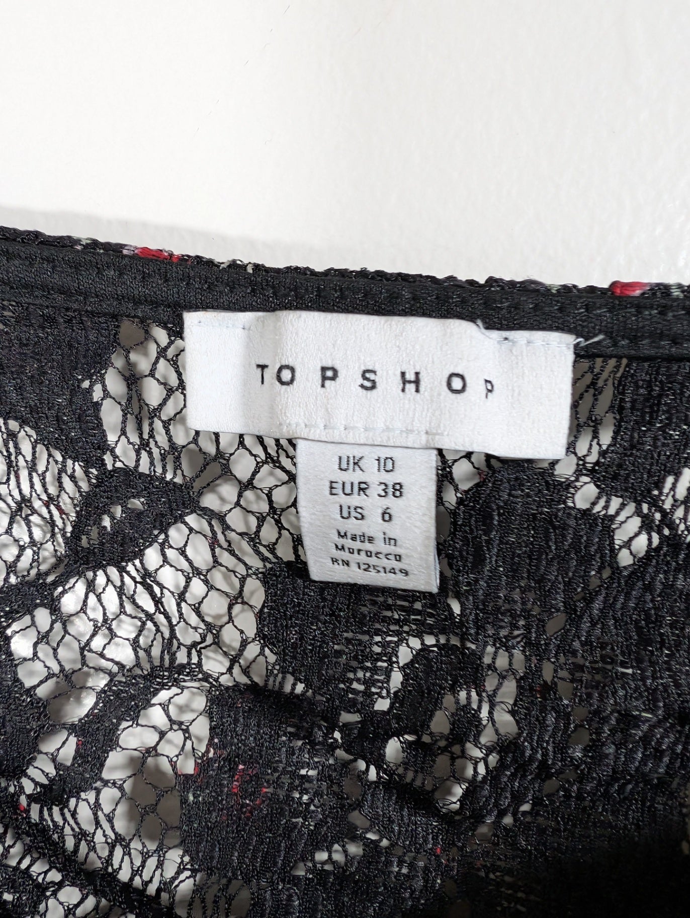 Topshop floral milkmaid crop top - SZ 6