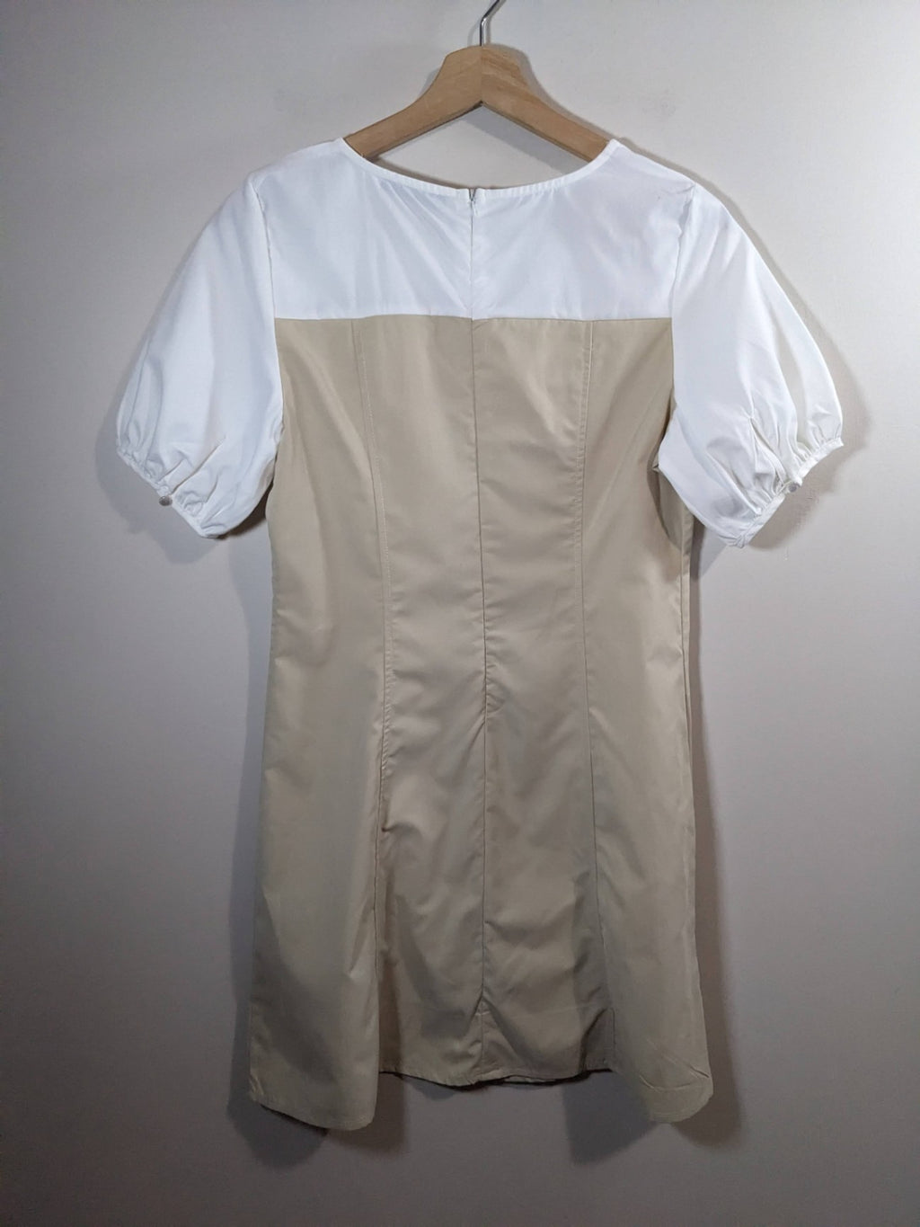 DAZY White & Beige Dress - M