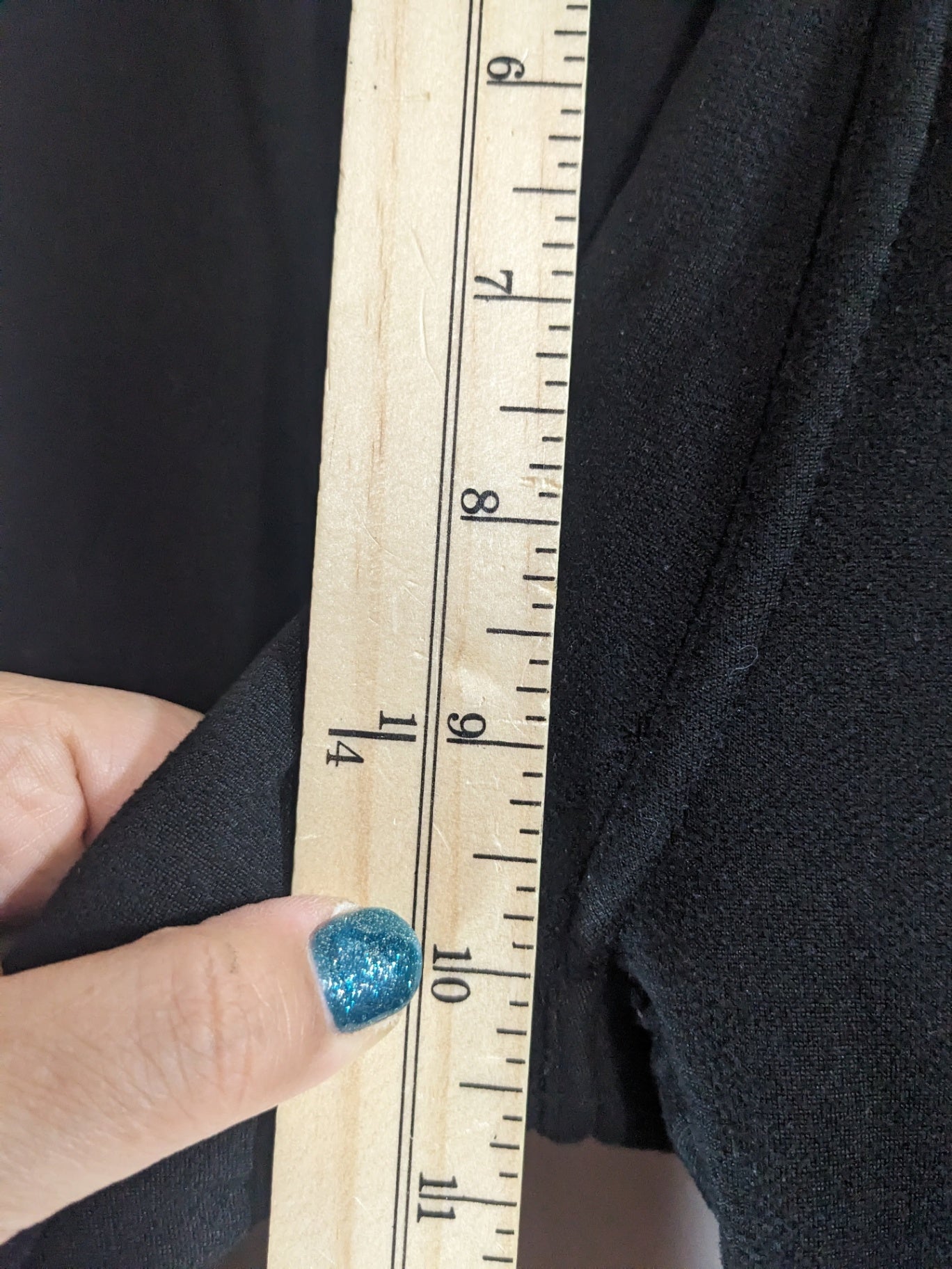 Just Cozy Black Fleece Lined Leggings - appears small