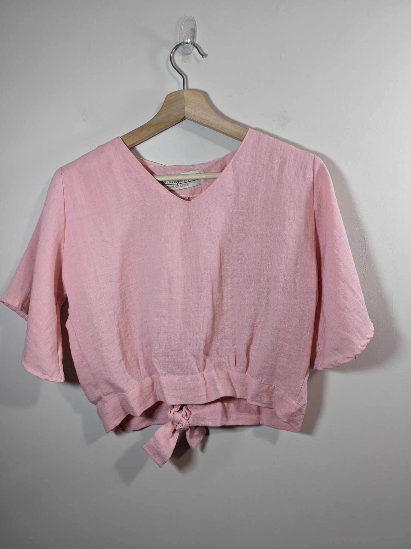 The Boho Soul Pink Crop Blouse - appears small