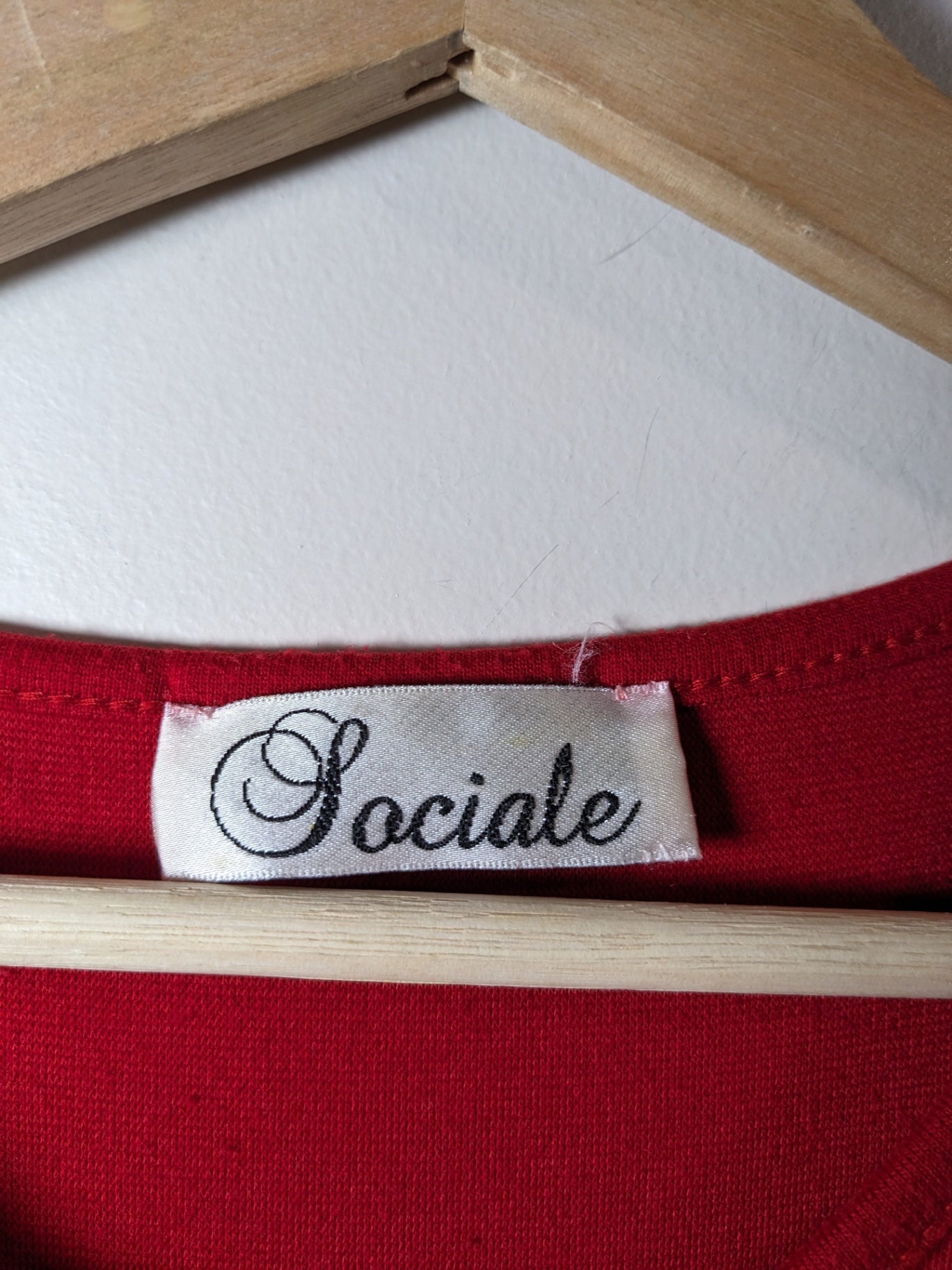Sociale Red Dress - appears small