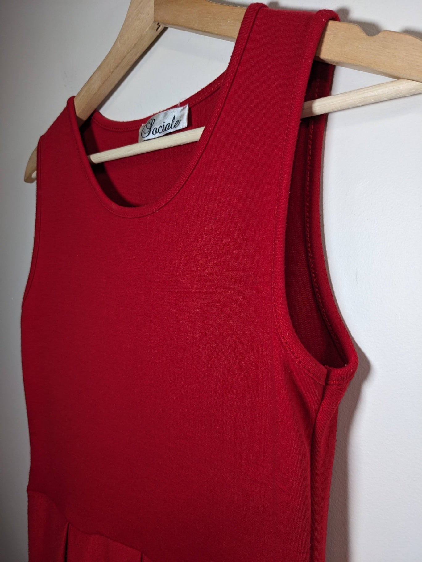 Sociale Red Dress - appears small