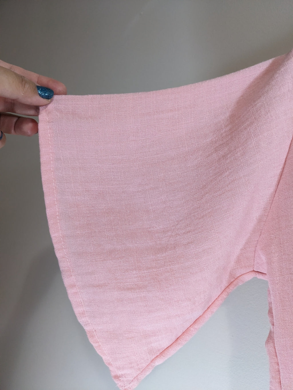 The Boho Soul Pink Crop Blouse - appears small
