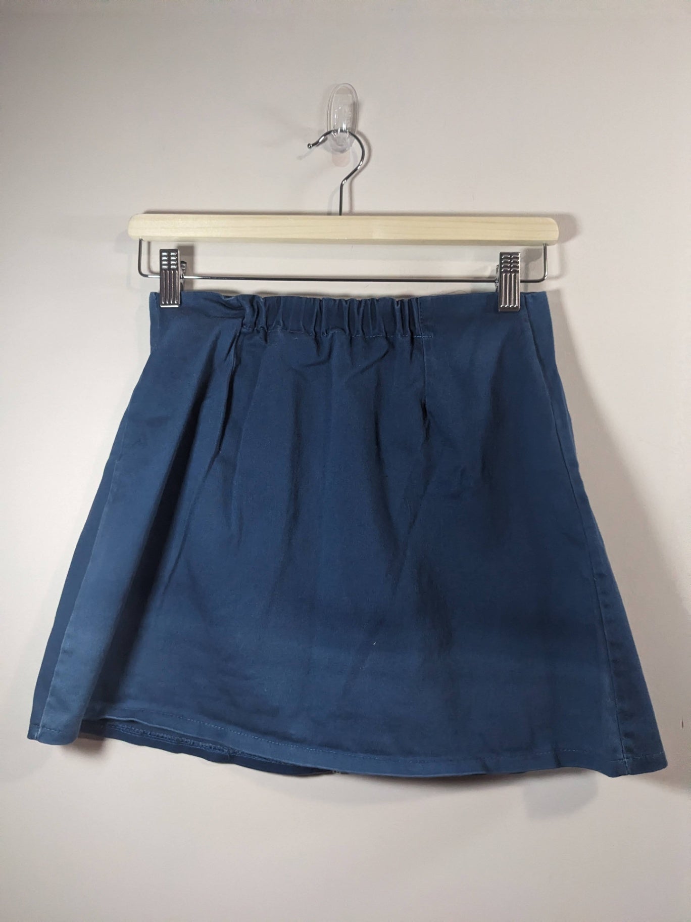 Blue Zipper Skirt - appears xs