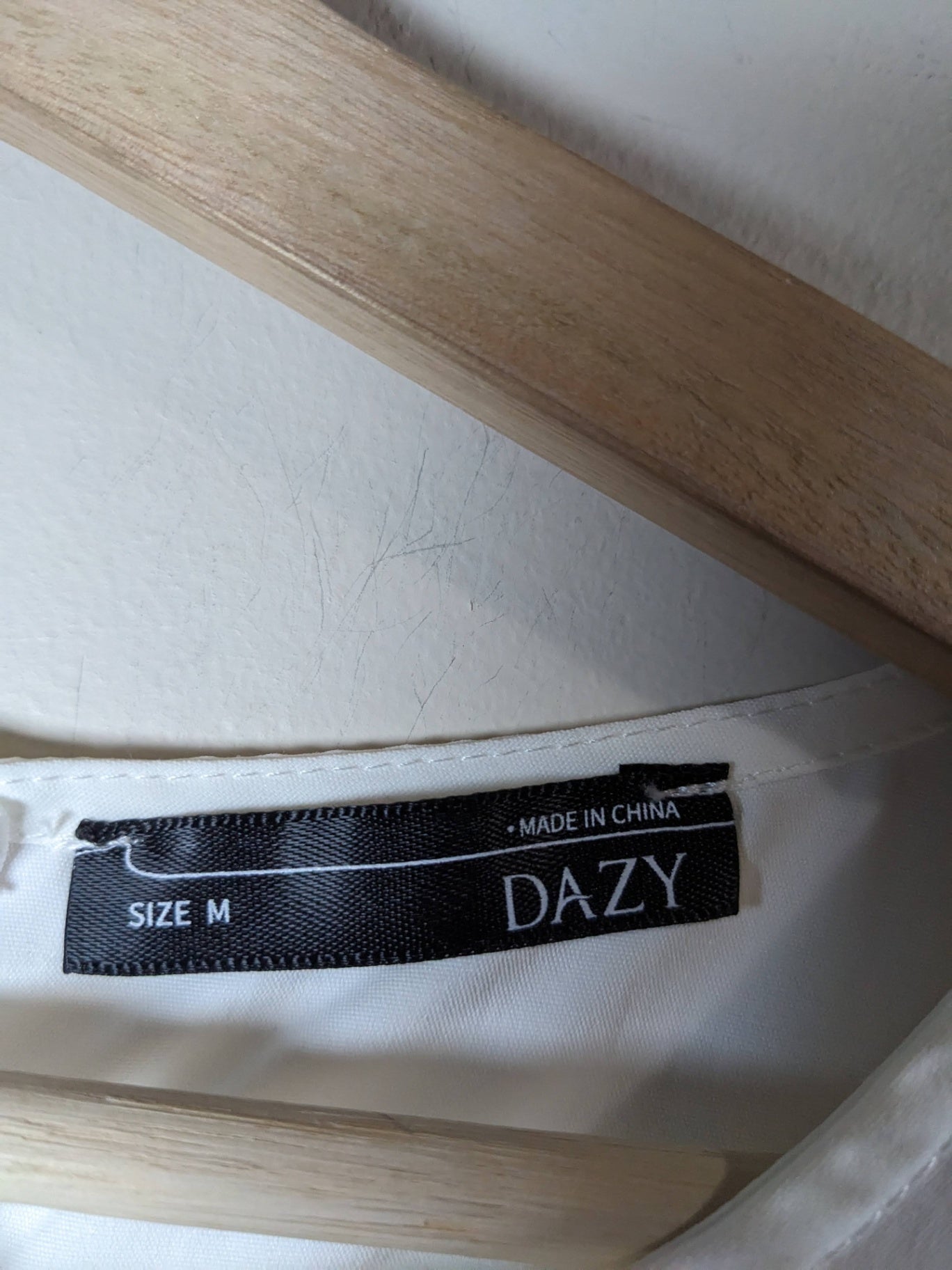 DAZY White & Beige Dress - M