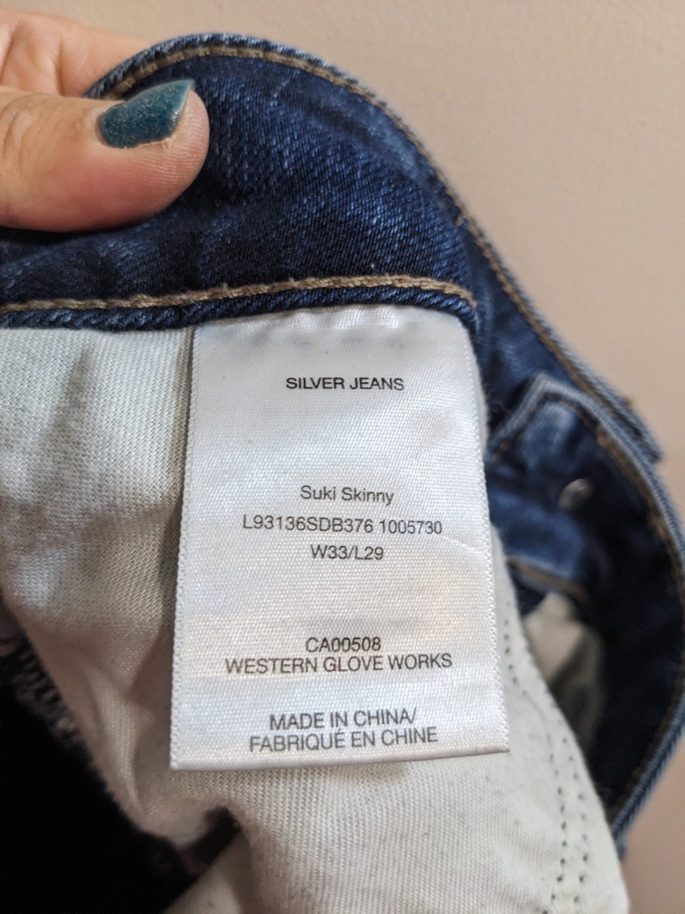 Silver Jeans Co. Suki Skinny - sz 33