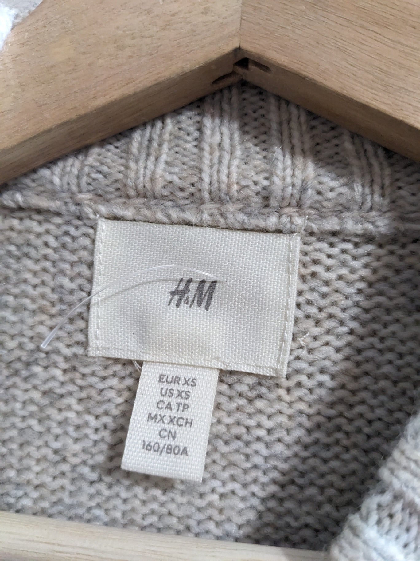 H&M Cream Sweater Dress - XS