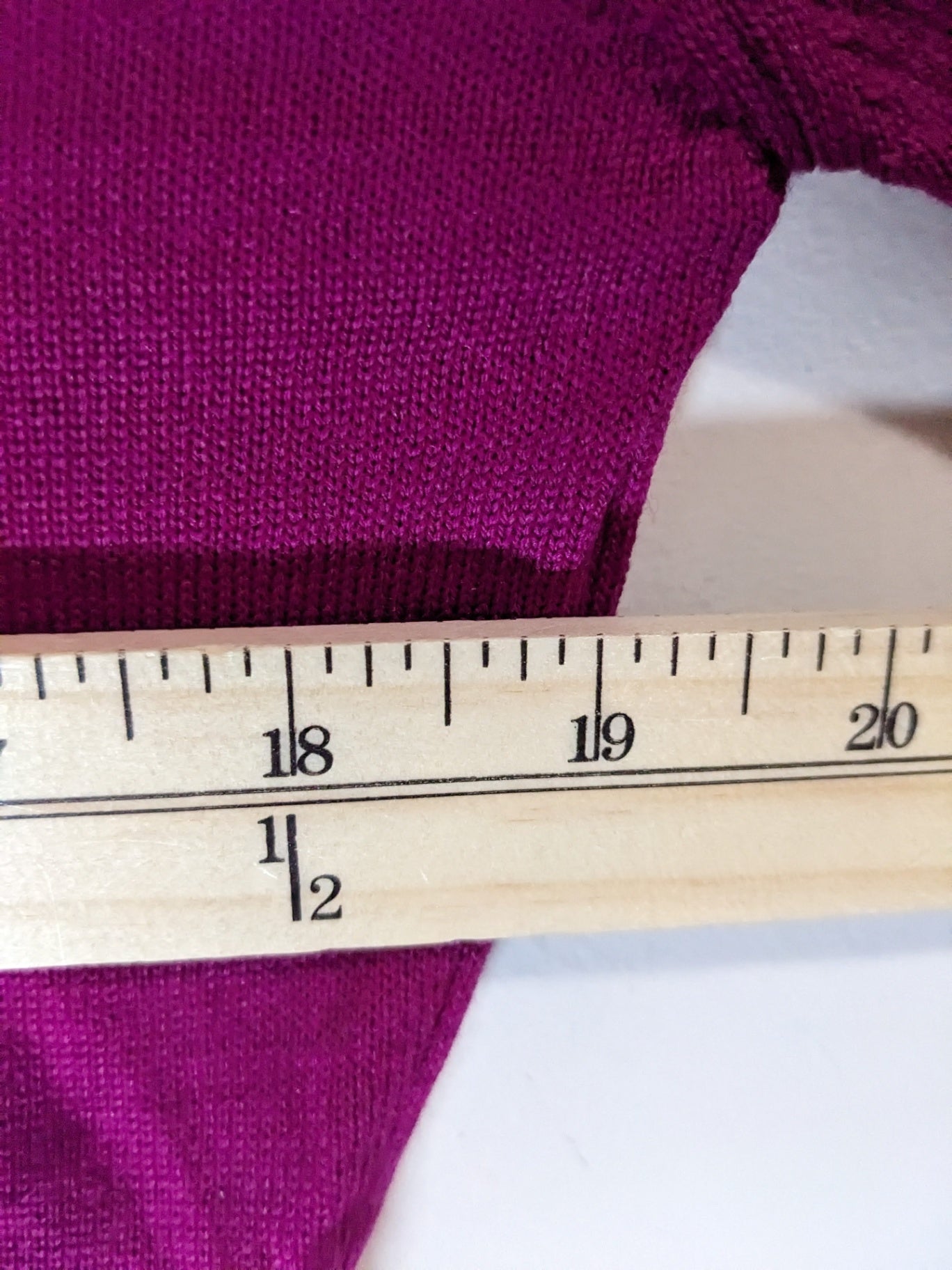 Jaeger Wool Fuchsia Bow Sweater - S