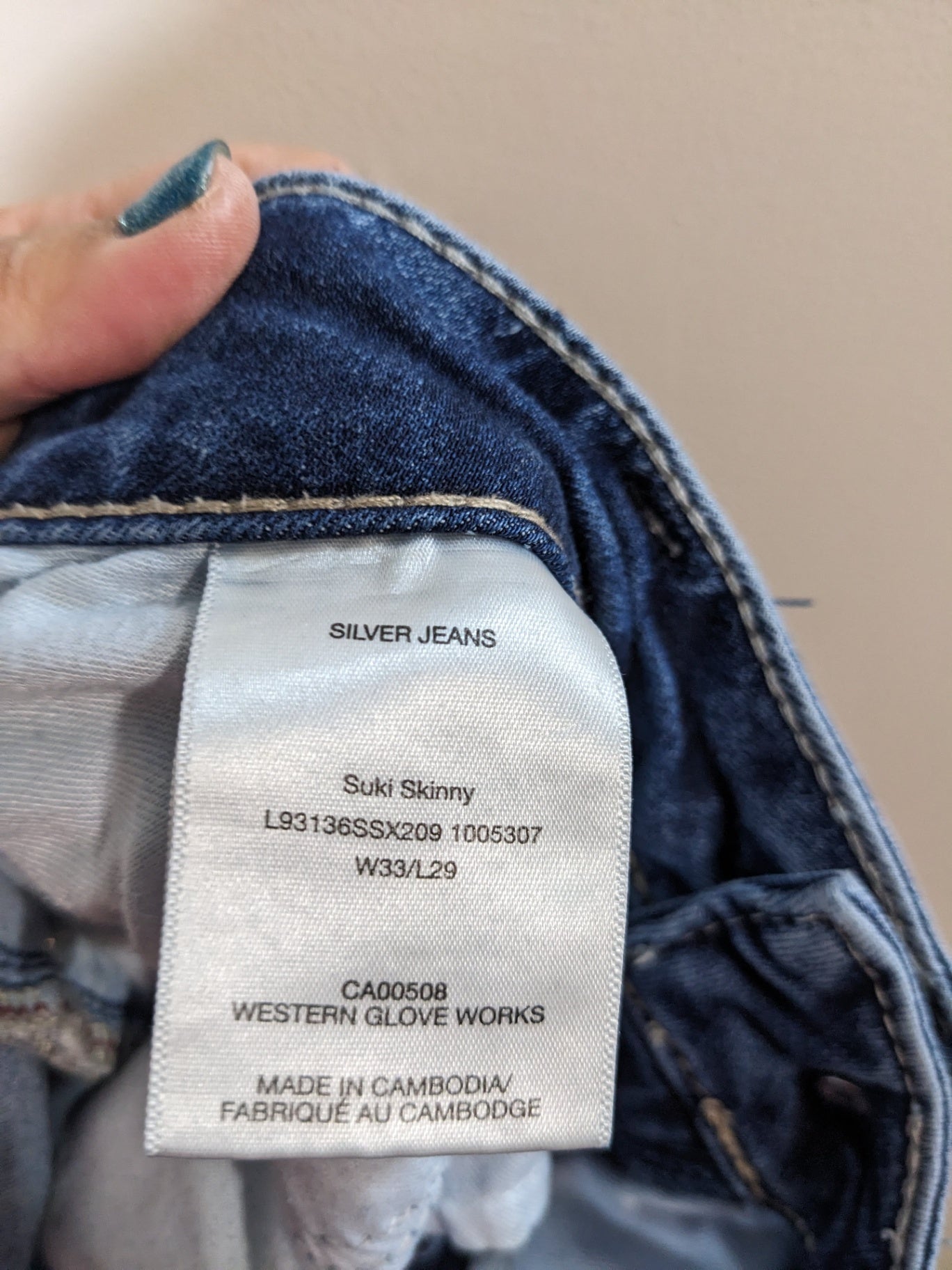 Silver Jeans Co. Suki Skinny Jeans - sz 33