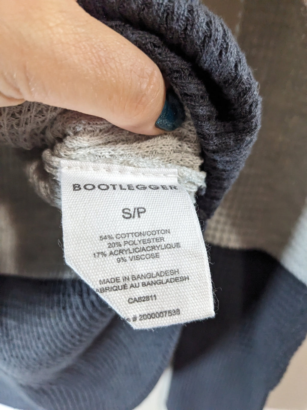 NWT Bootlegger block color waffle knit sweater- S