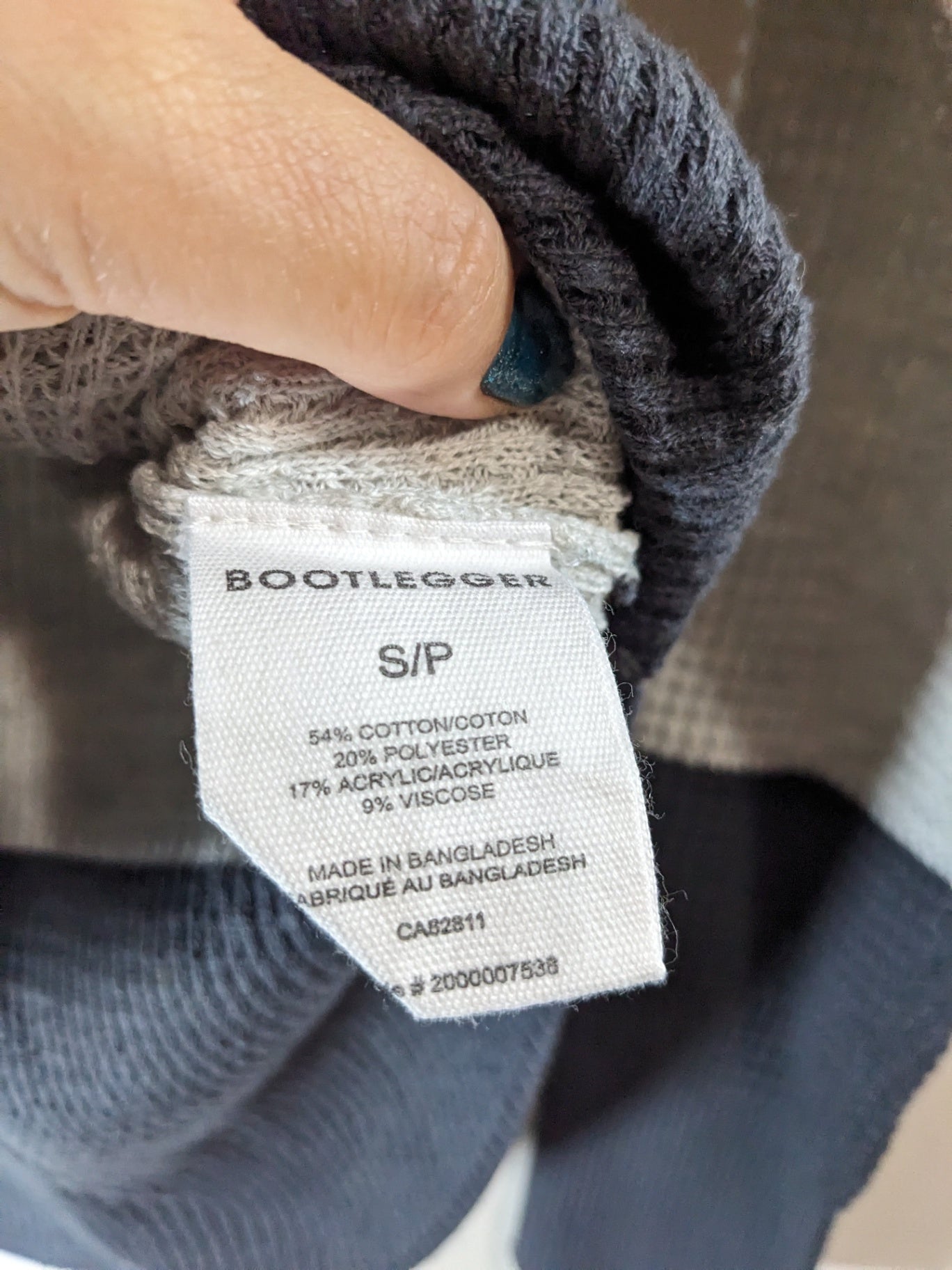 NWT Bootlegger block color waffle knit sweater- S