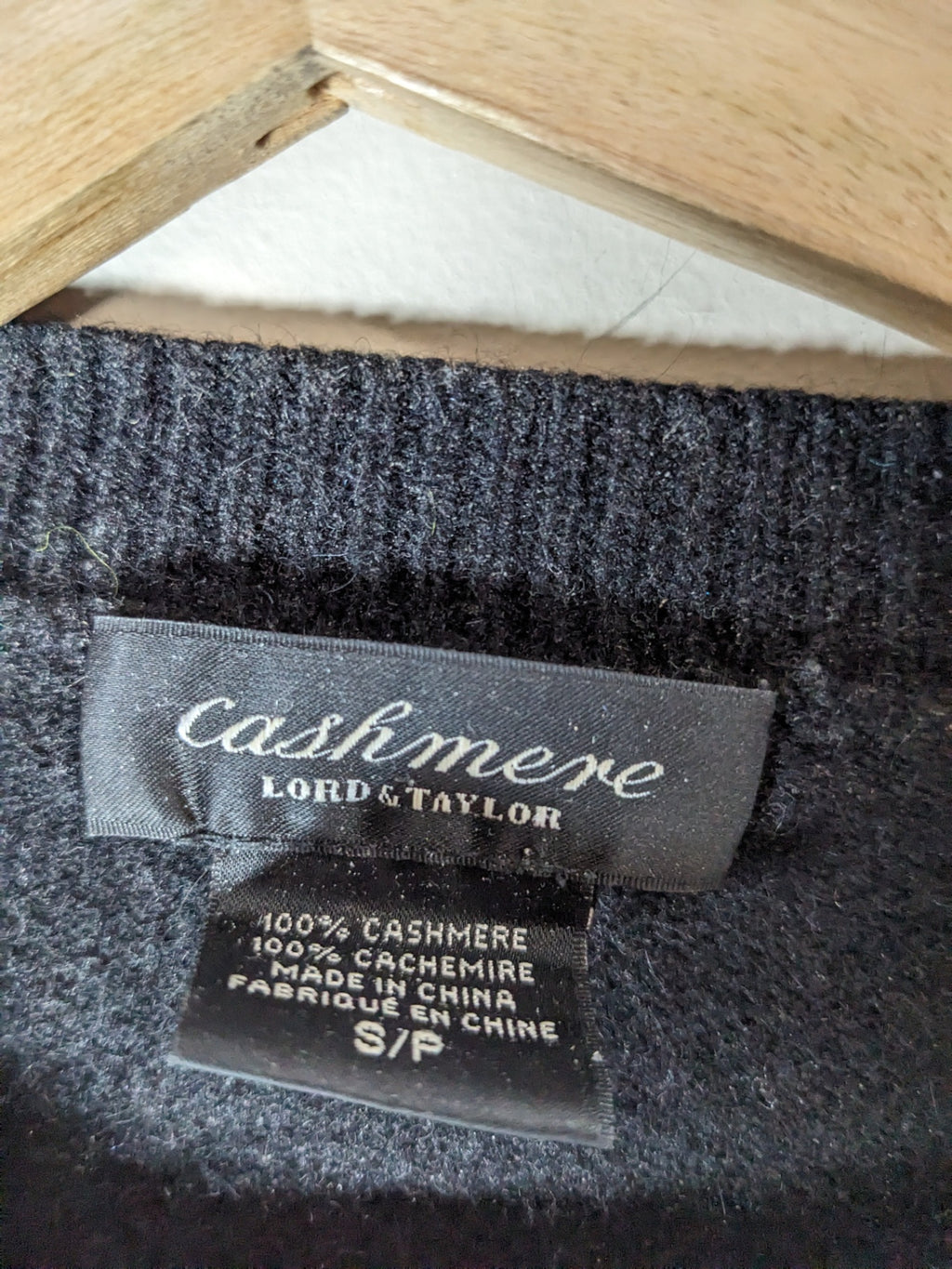 Lord & Taylor Cashmere Argyle Cardigan - S