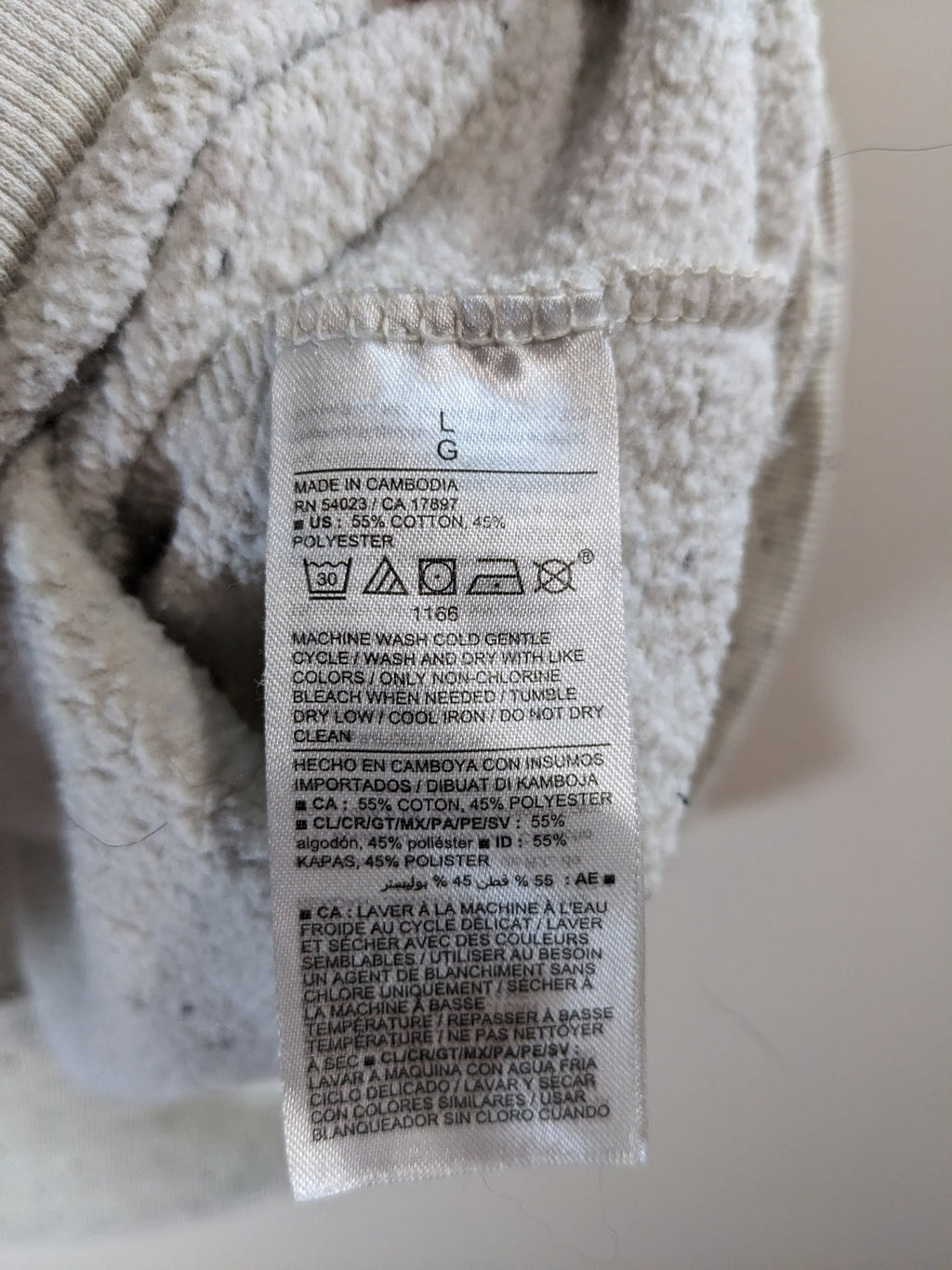 Old Navy Light Grey Crewneck- L