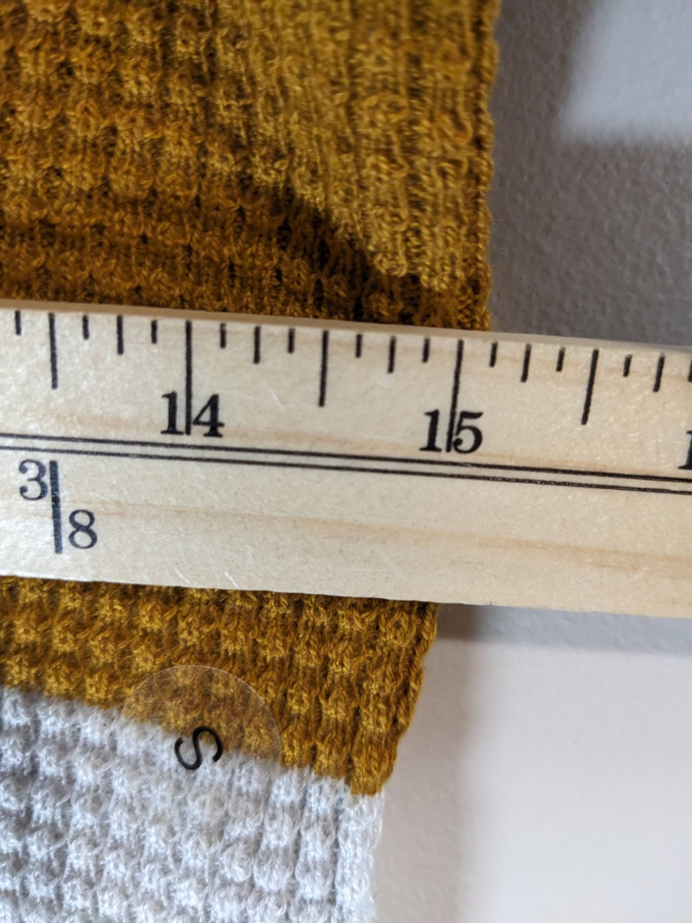 NWT Bootlegger block color waffle knit sweater- S