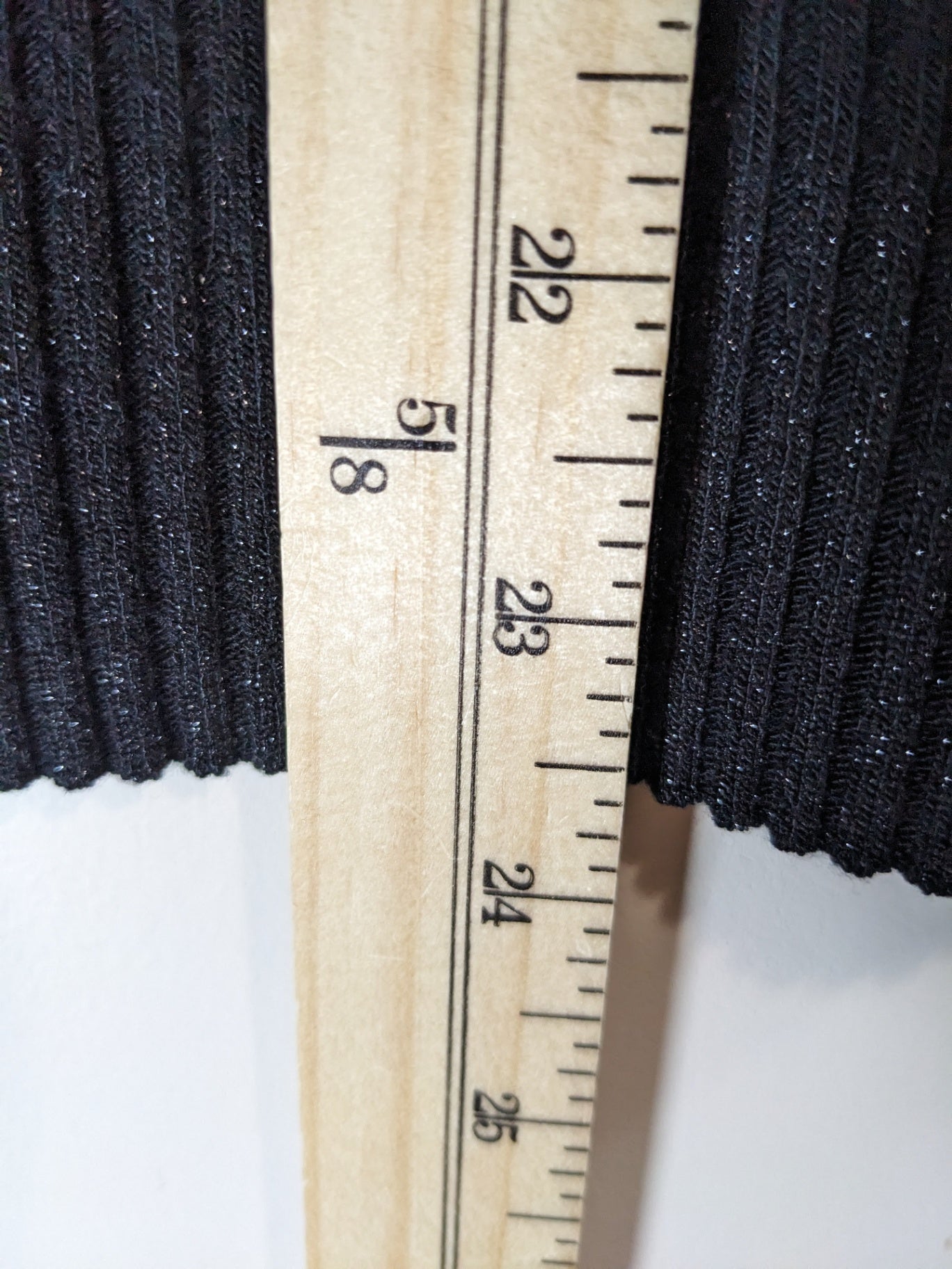 Lauren Vidal Ribbed Black Turtleneck Sweater - S