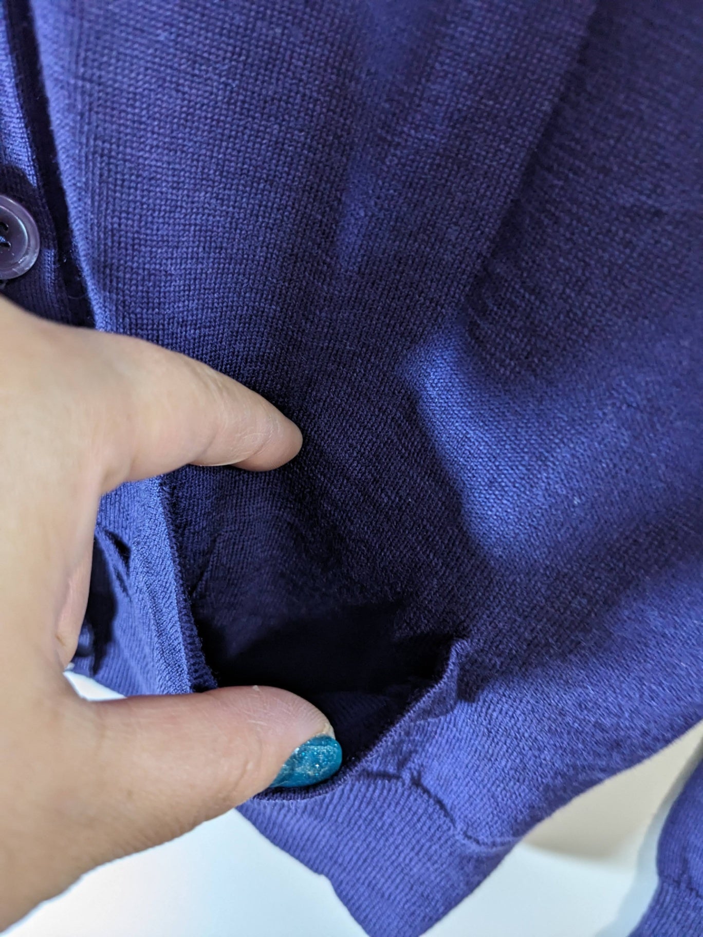 Filippa K Merino Wool Purple Cardigan - M