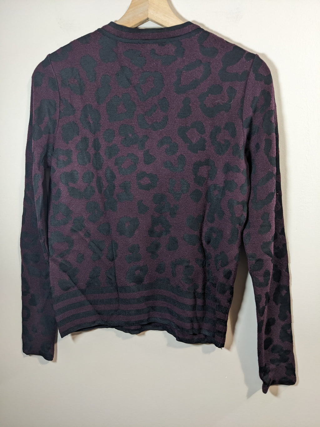 Marccain Wool Leopard Print Sweater - S