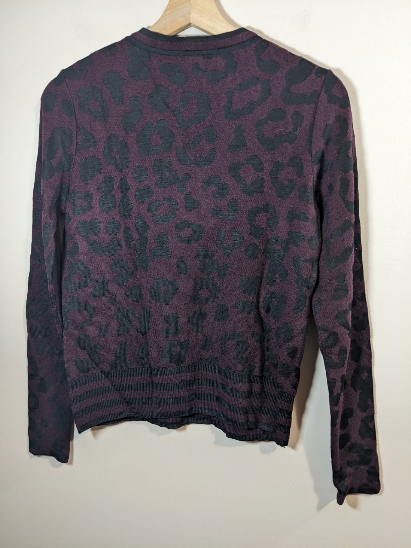 Marccain Wool Leopard Print Sweater - S