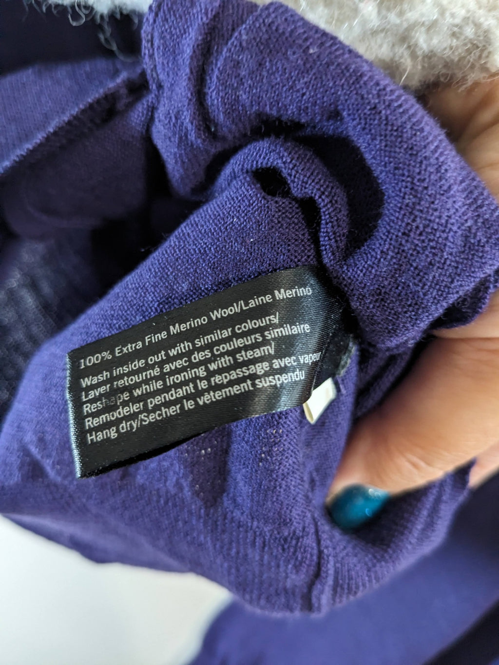 Filippa K Merino Wool Purple Cardigan - M