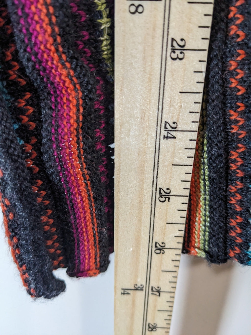 Evalinka Merino Wool Multicolour Faux Cardigan Sweater - S