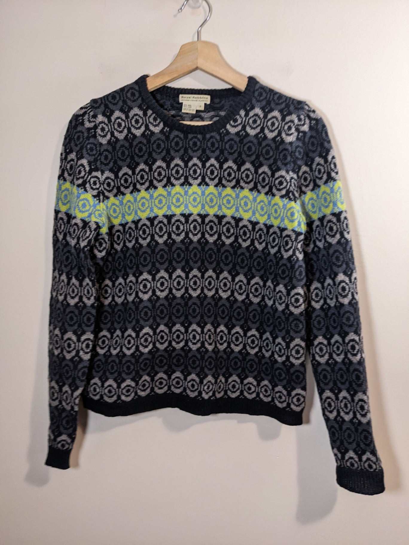 Royal Robbins Wool Patterned Sweater- S