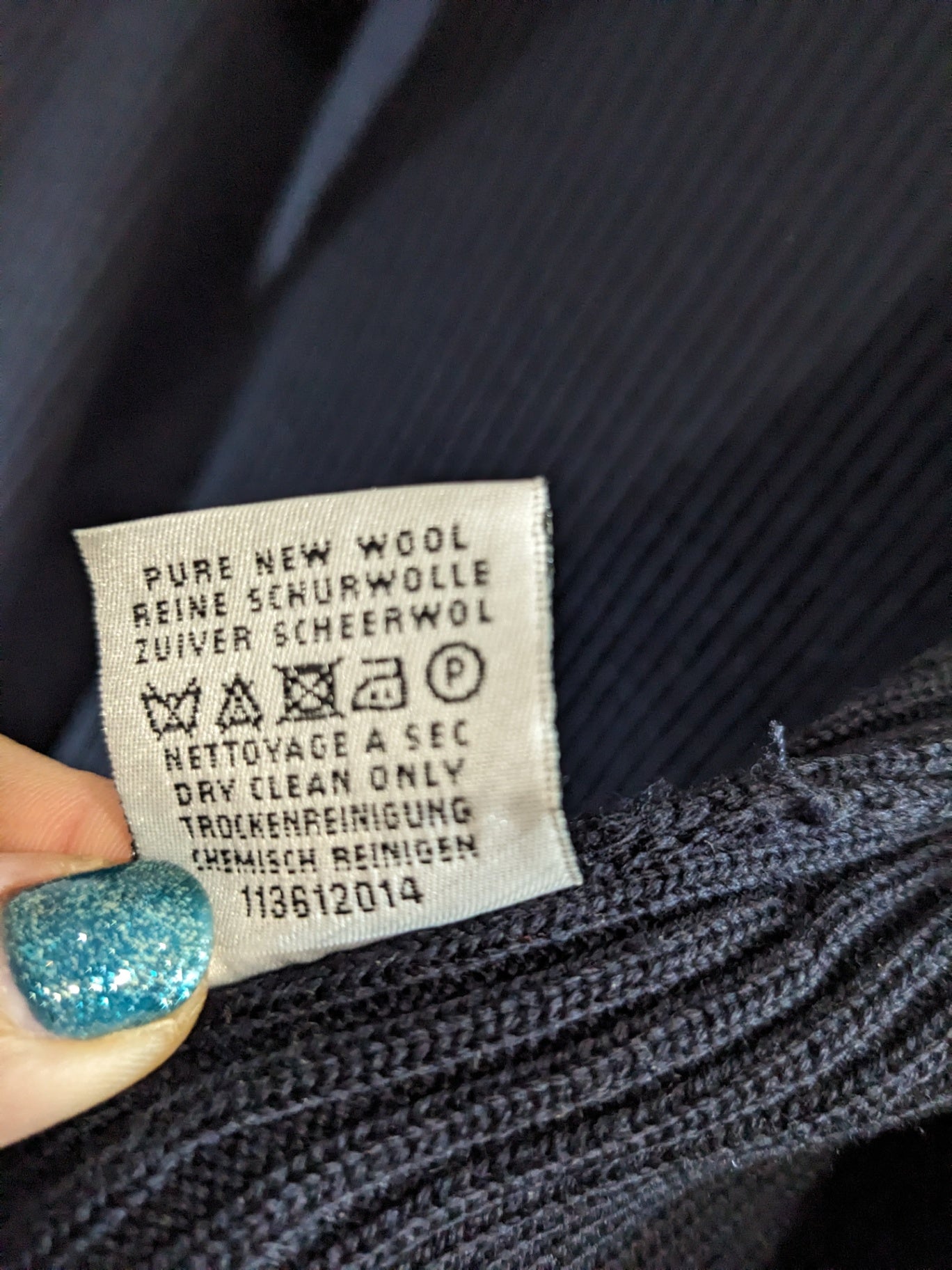 Saint James Navy Wool Cardigan - sz 6