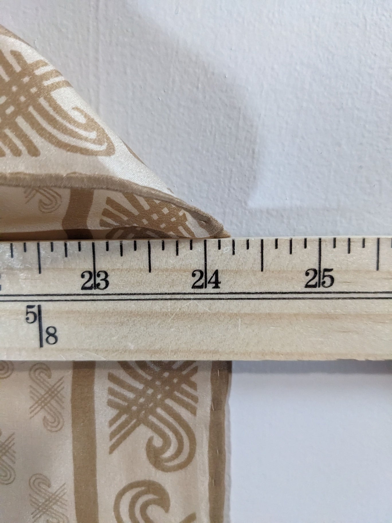 Silk Gold/Tan Scarf - One Size