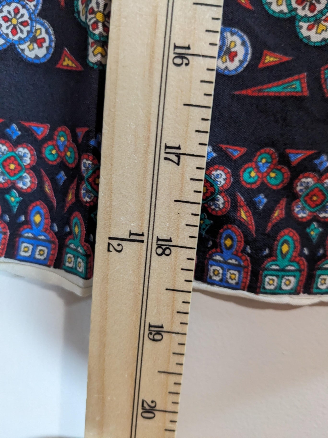 Mandala Patterned Silk Scarf - One Size