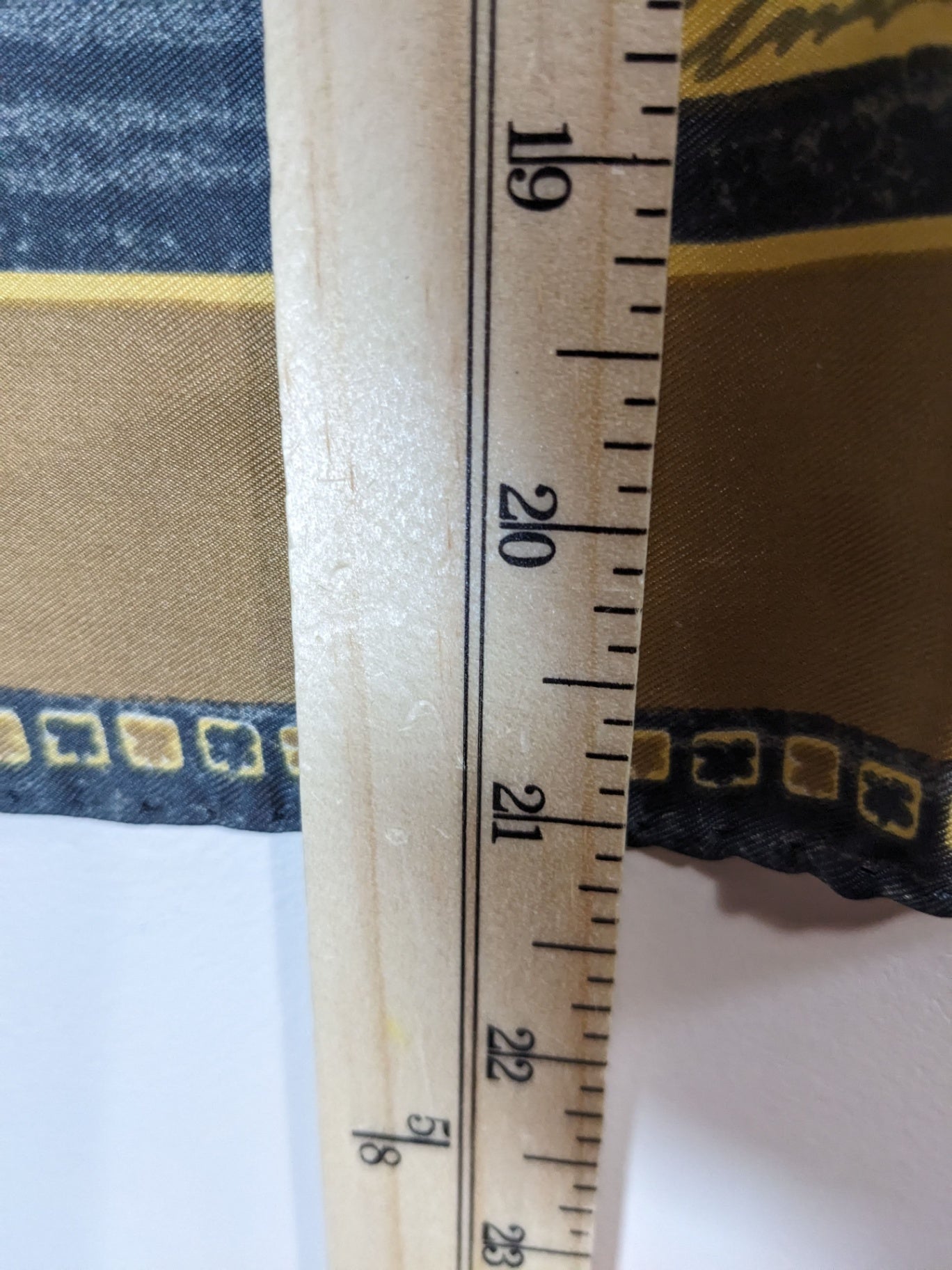 Anna Klein Silk Gold/Grey Scarf - One Size