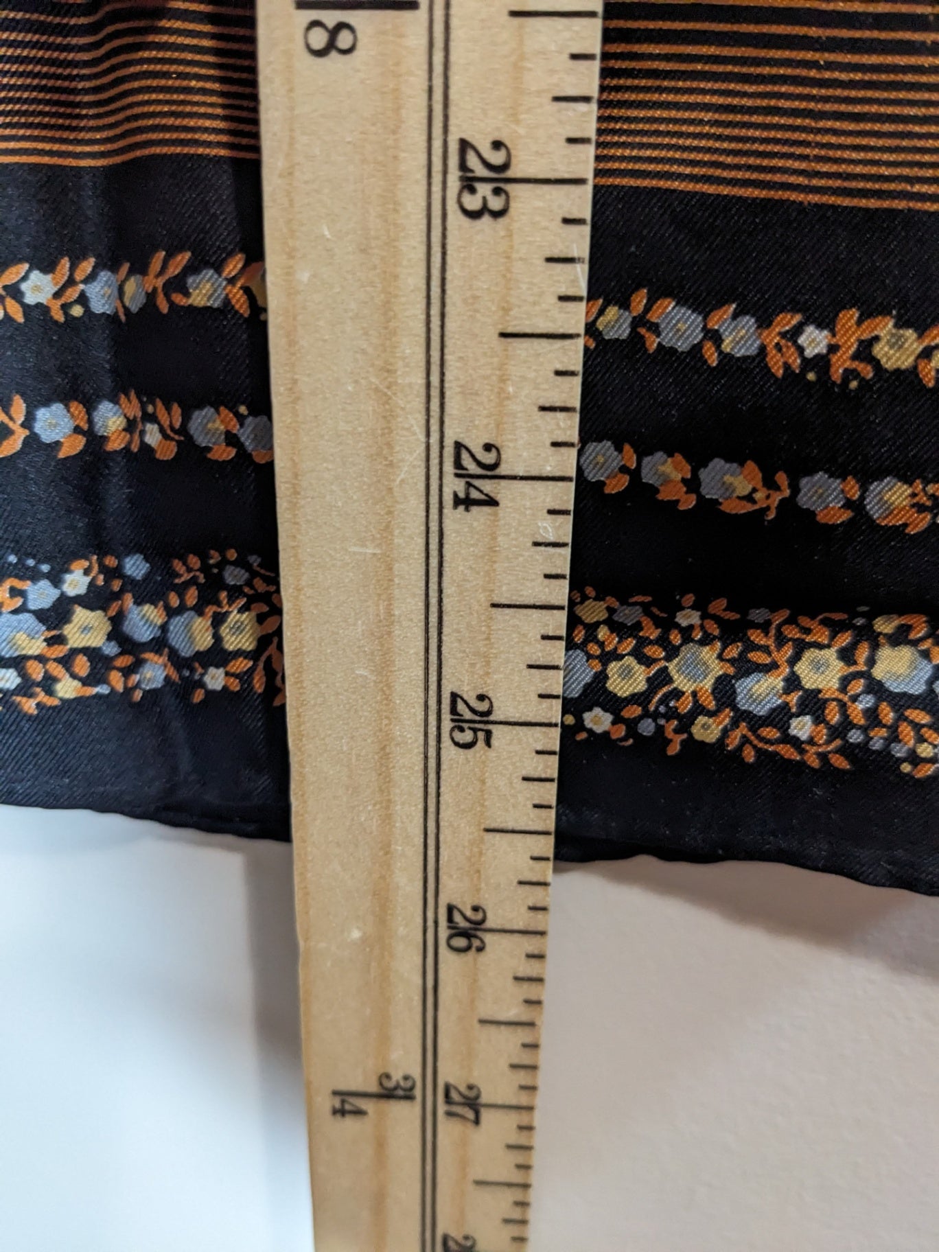 Desco Brown Silk Scarf- One Size