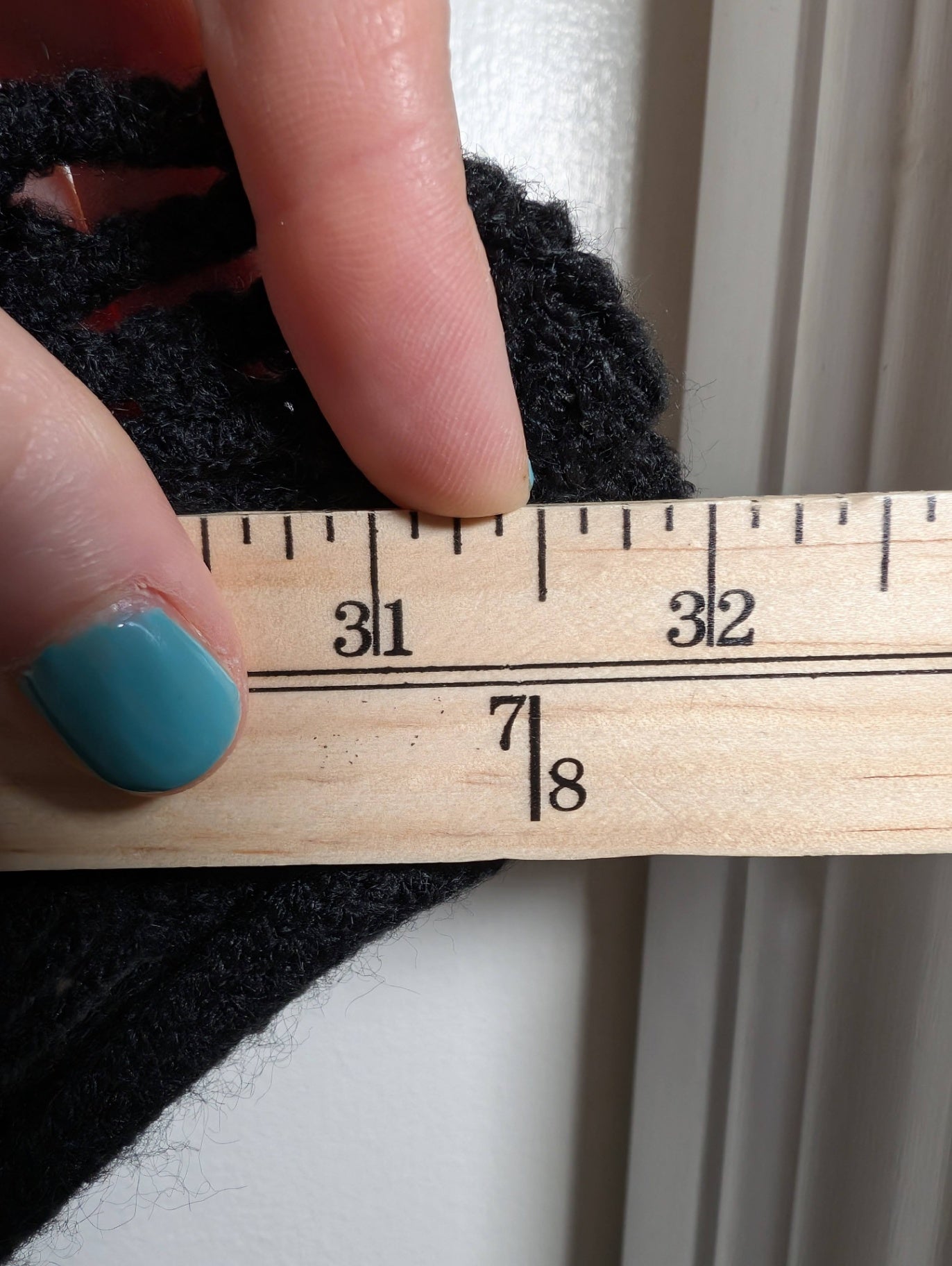 Unknown brand black knit poncho- Unknown size