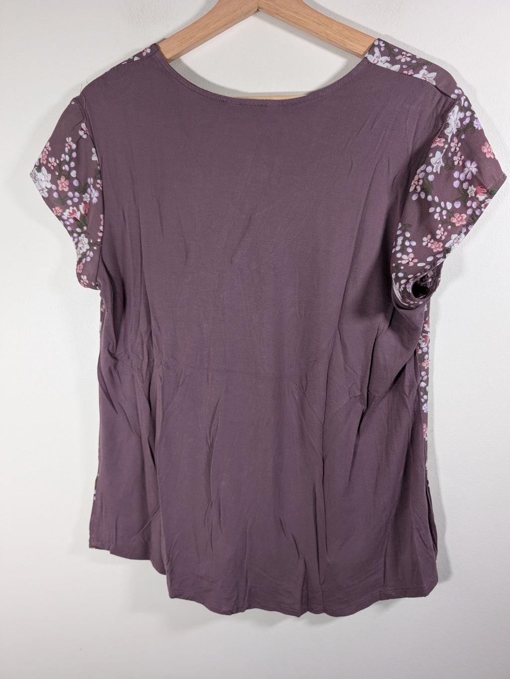 Denver Hayes purple floral blouse - Medium