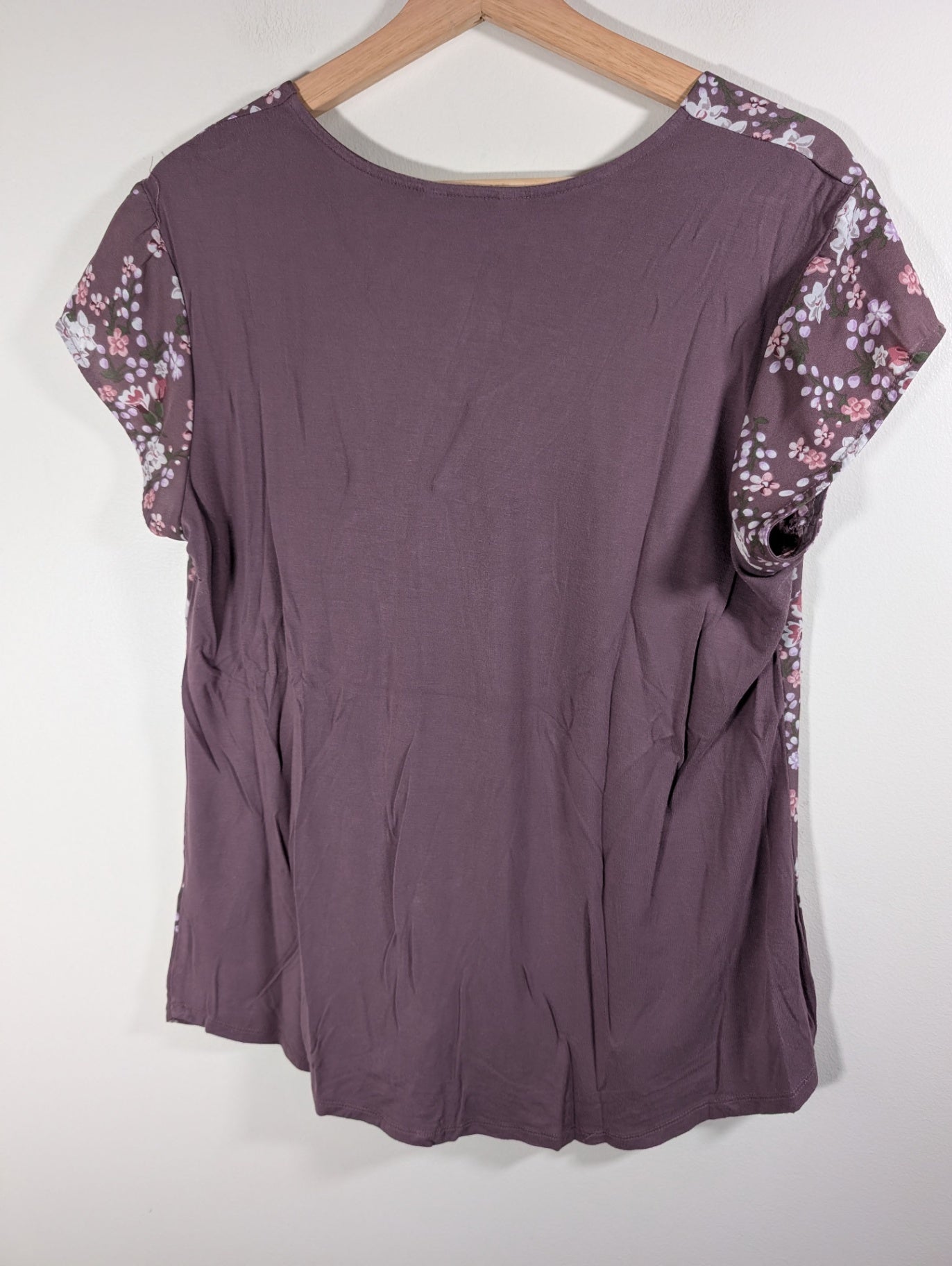 Denver Hayes purple floral blouse - Medium
