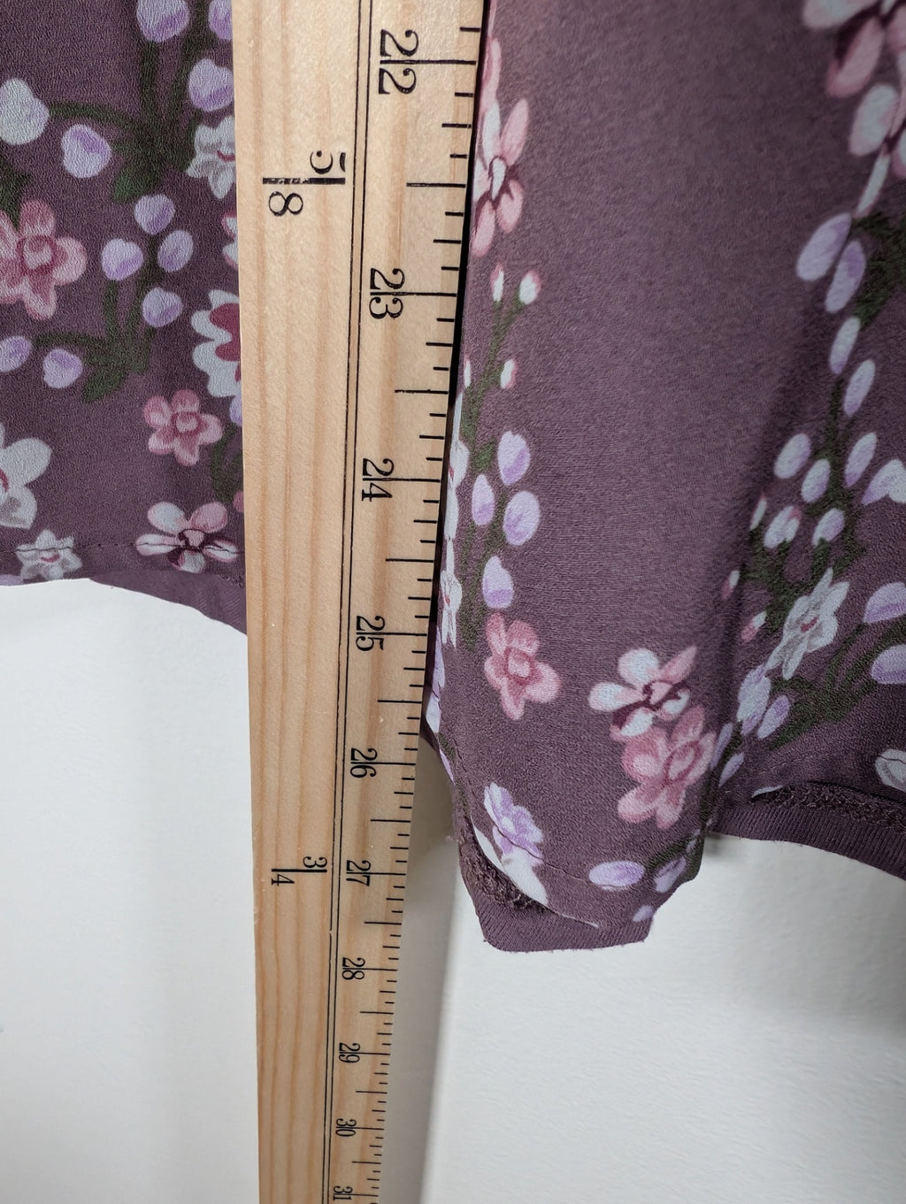 Denver Hayes purple floral blouse - Medium