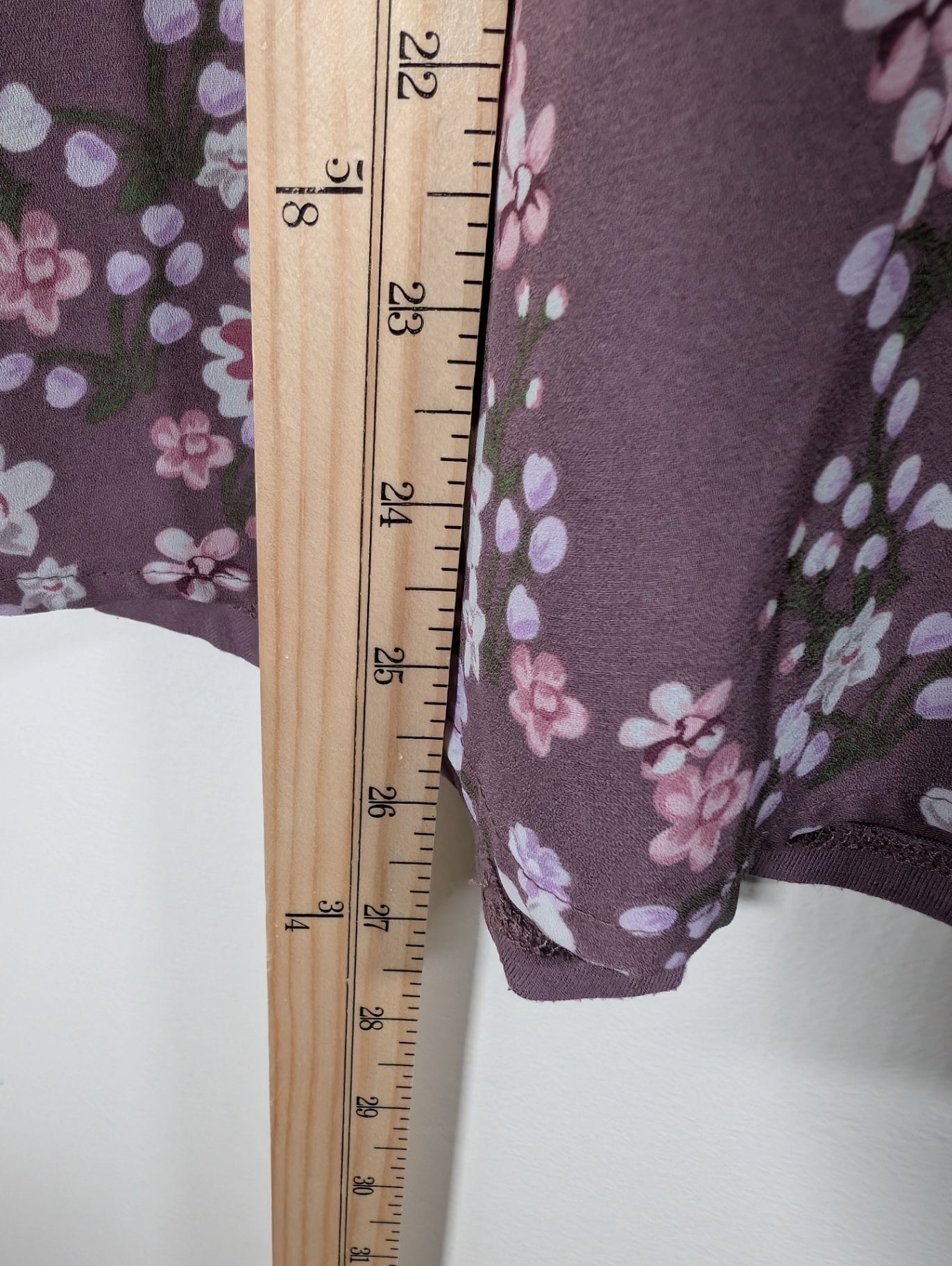 Denver Hayes purple floral blouse - Medium