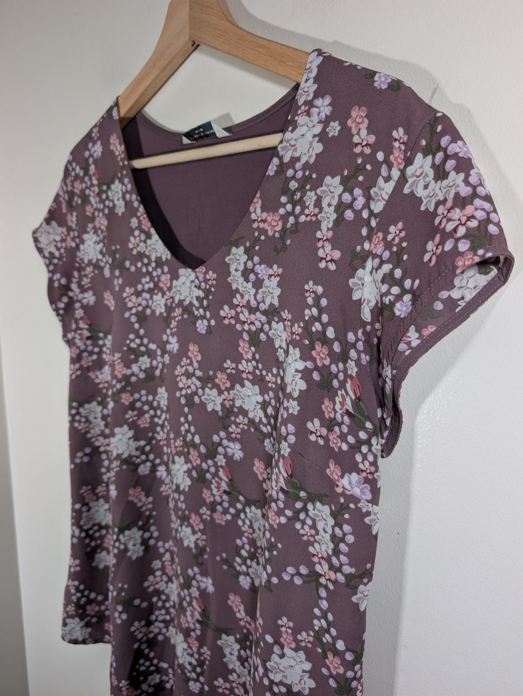 Denver Hayes purple floral blouse - Medium