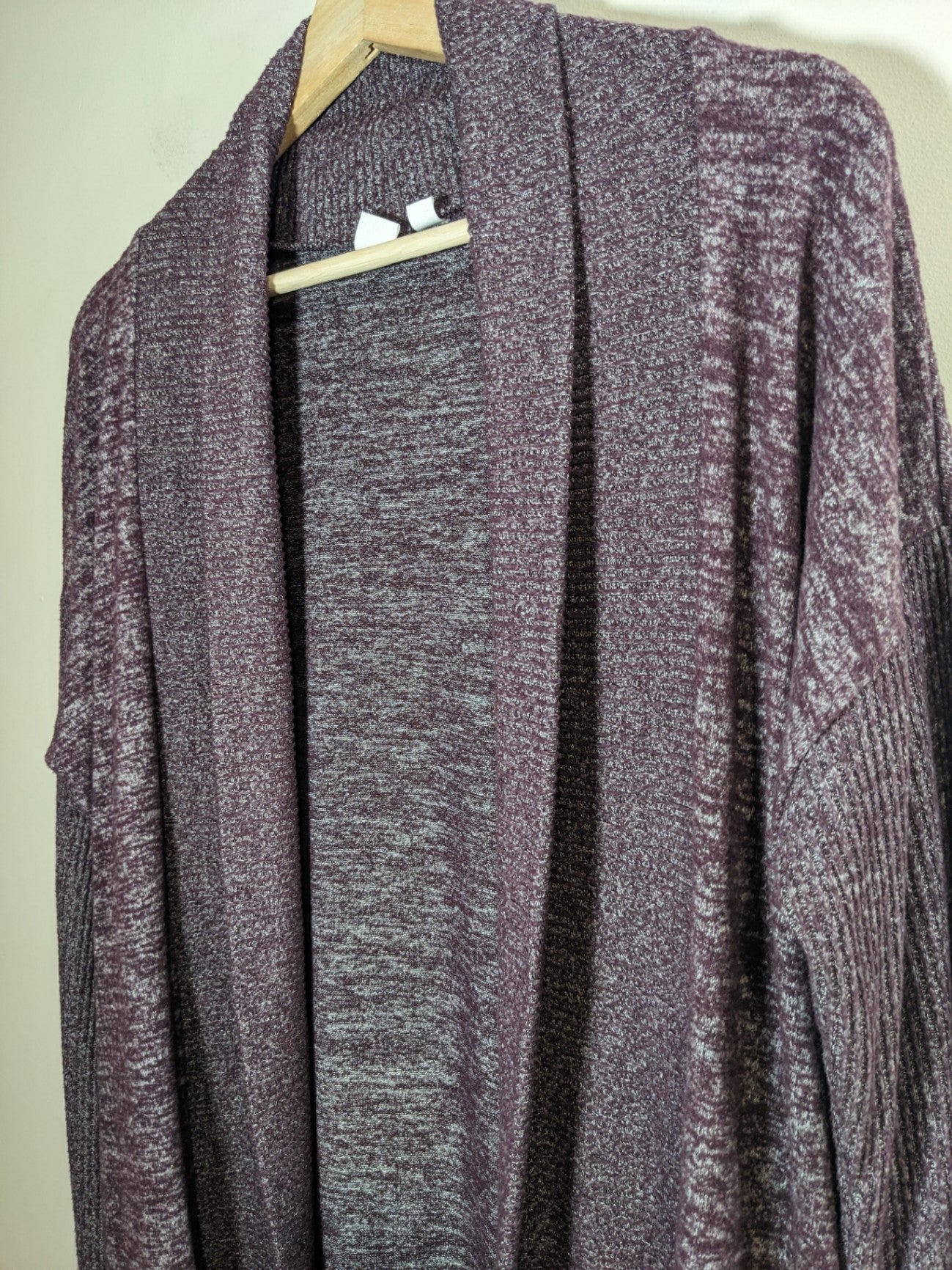 GAP Heathered Plum Cardigan - S