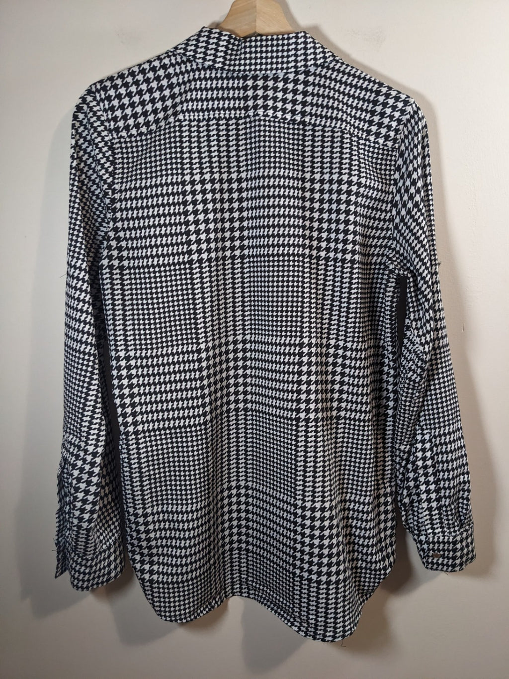 Calvin Klein Houndstooth Blouse - M