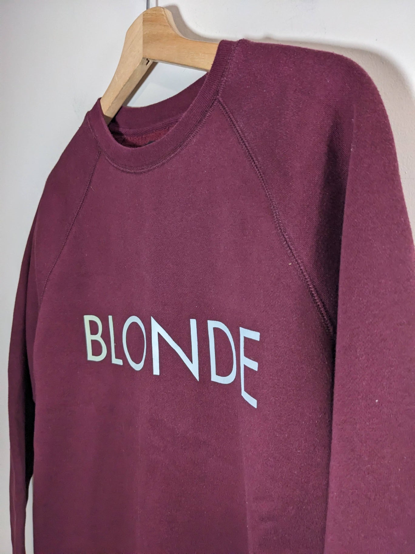 Brunette The Label Burgundy "Blonde" Crewneck - XS