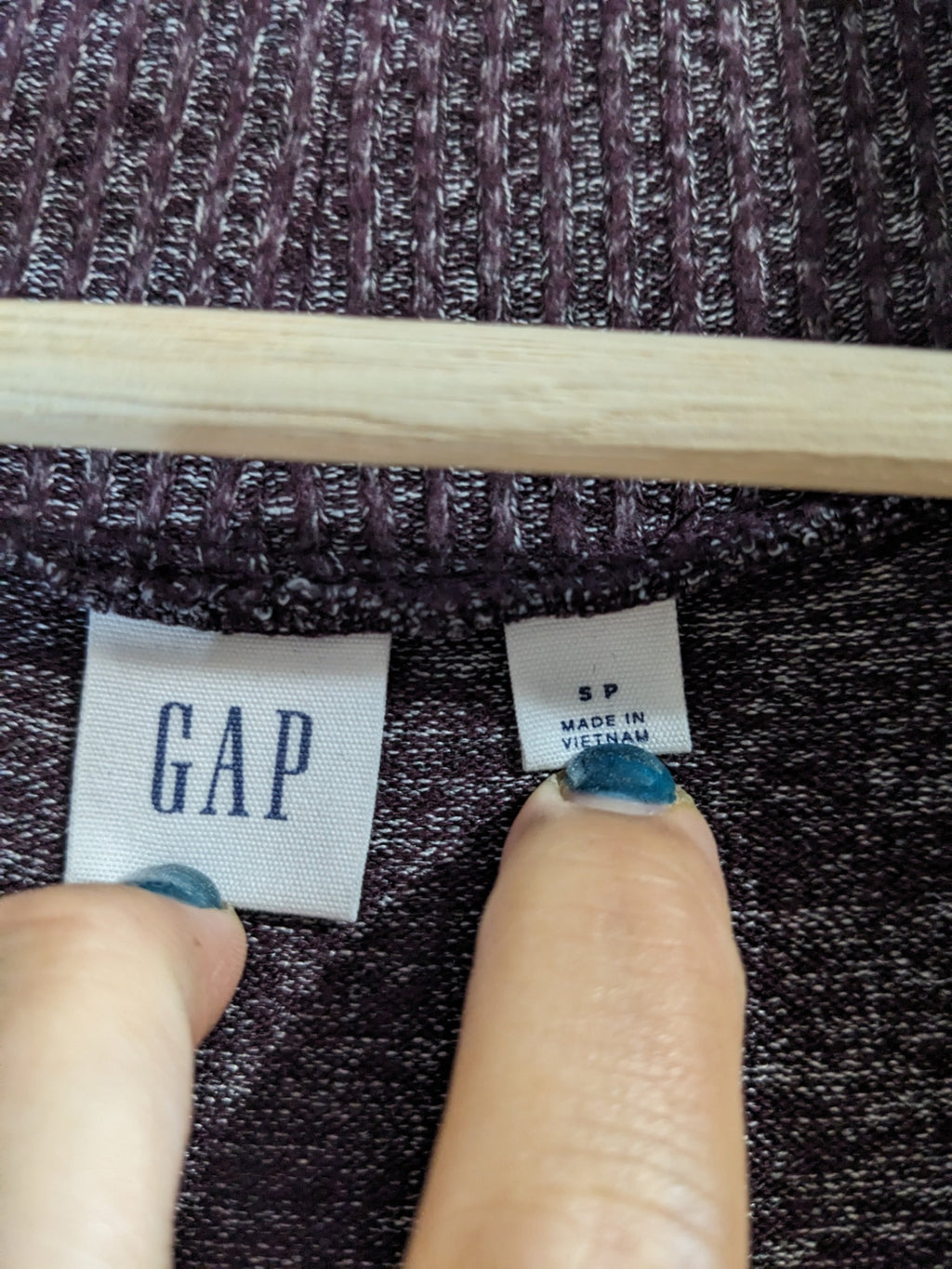 GAP Heathered Plum Cardigan - S