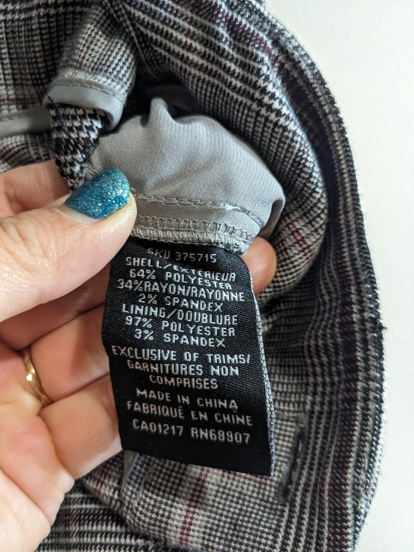 Le Château Plaid Dress Pants - 6
