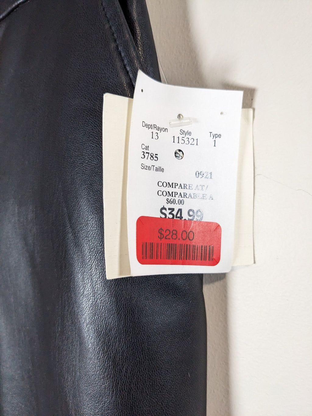 NWT Anne Klein Black Wide Leg Pleather Pants - sz 4