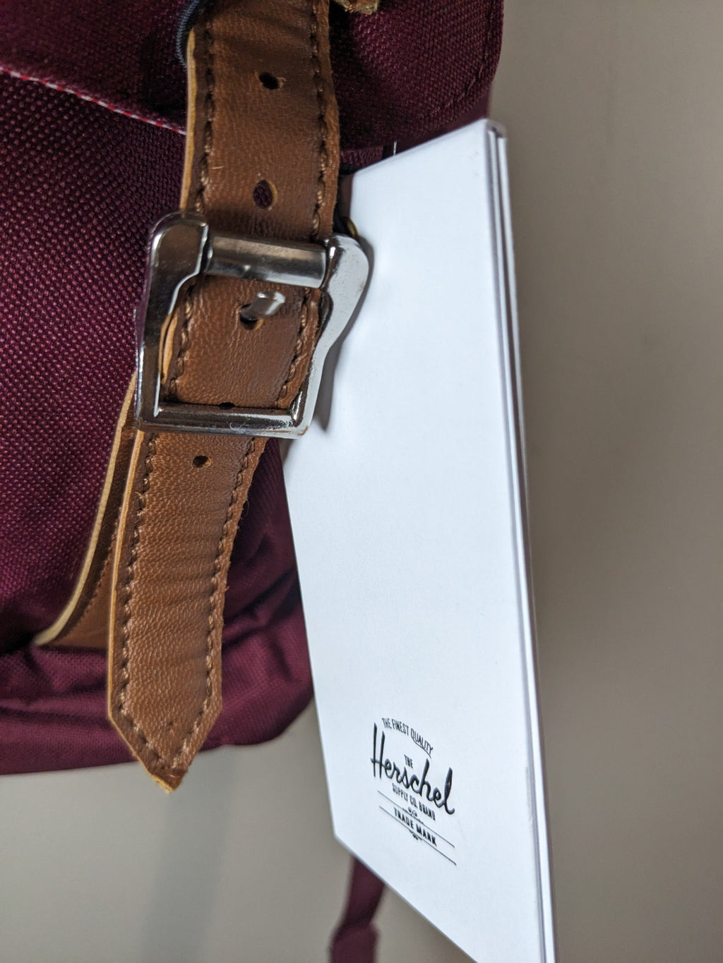 NWT Herschel Maroon Backpack - One Size