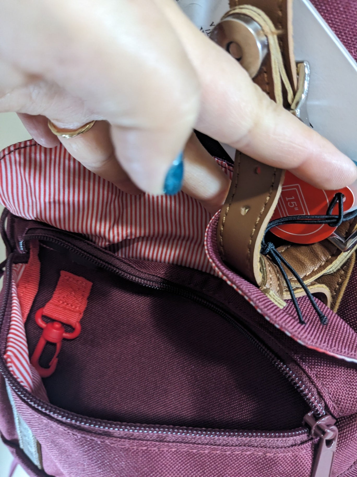 NWT Herschel Maroon Backpack - One Size