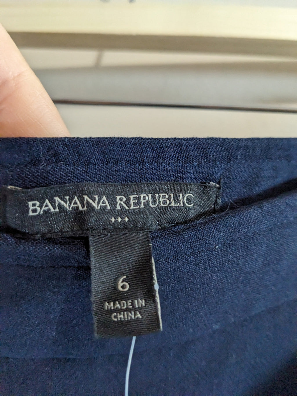 NWT Banana Republic Navy Button Skirt - sz 6