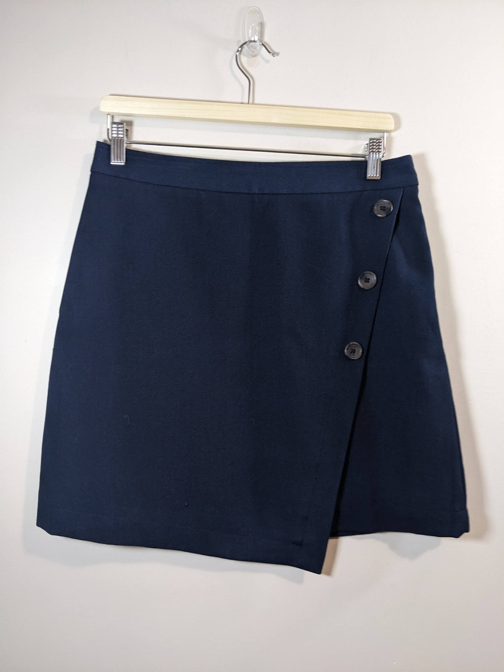 NWT Banana Republic Navy Button Skirt - sz 6